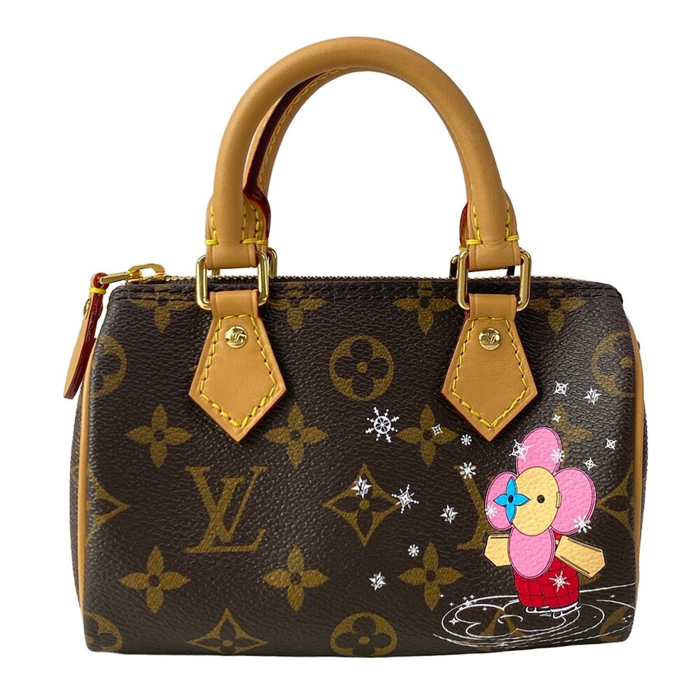 Louis Vuitton Nano Speedy Vivienne Handbag M82624 Monogram Rose
